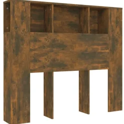 Bedden & Accessoires*vidaXL Hoofdbordkast 120x18,5x102,5 cm kleurig Gerookt eiken