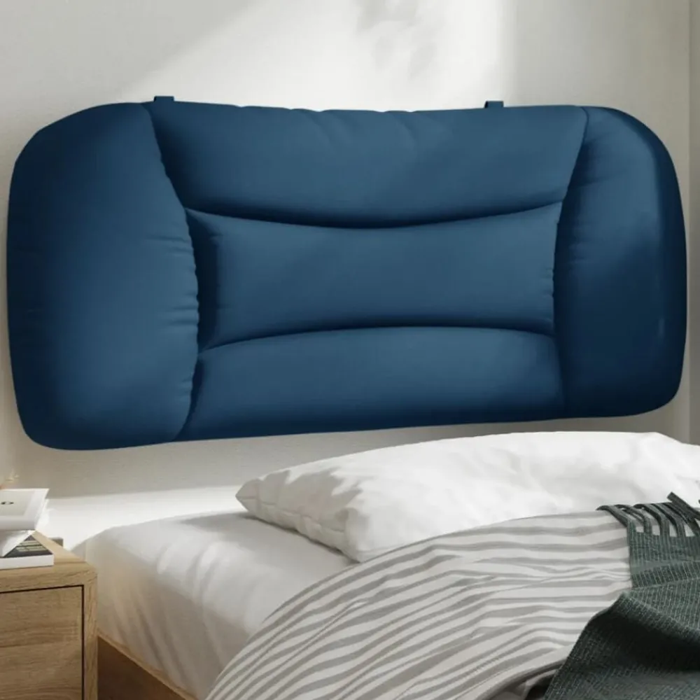 Bedden & Accessoires*vidaXL Hoofdbordkussen "Hvar" 80 cm stof Blauw