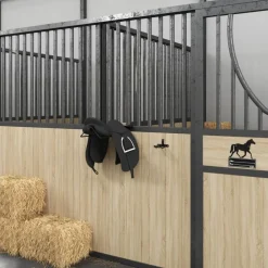Hoofdstelhouder wandgemonteerd ijzer zwart><noscript><img width=