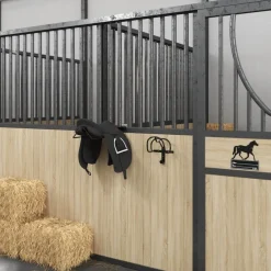 Hoofdstelhouder wandgemonteerd ijzer zwart><noscript><img width=