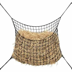 Agrarische Sector*vidaXL Hooinetten 2 st 90x60 cm rechthoekig polypropeen Zwart