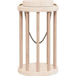 Huisdierbenodigdheden*vidaXL Hooiruif voor konijnen Ø15x25,5 cm massief vurenhout