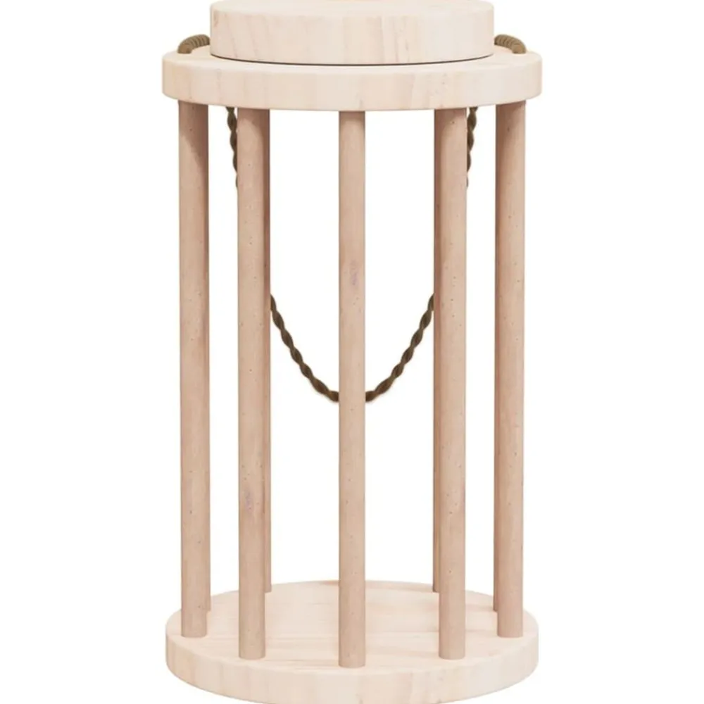 Huisdierbenodigdheden*vidaXL Hooiruif voor konijnen Ø15x25,5 cm massief vurenhout