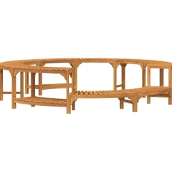 Hot Tub Omgeving Bruin Ø255 x 55,5 cm Massief Acaciahout>vidaXL