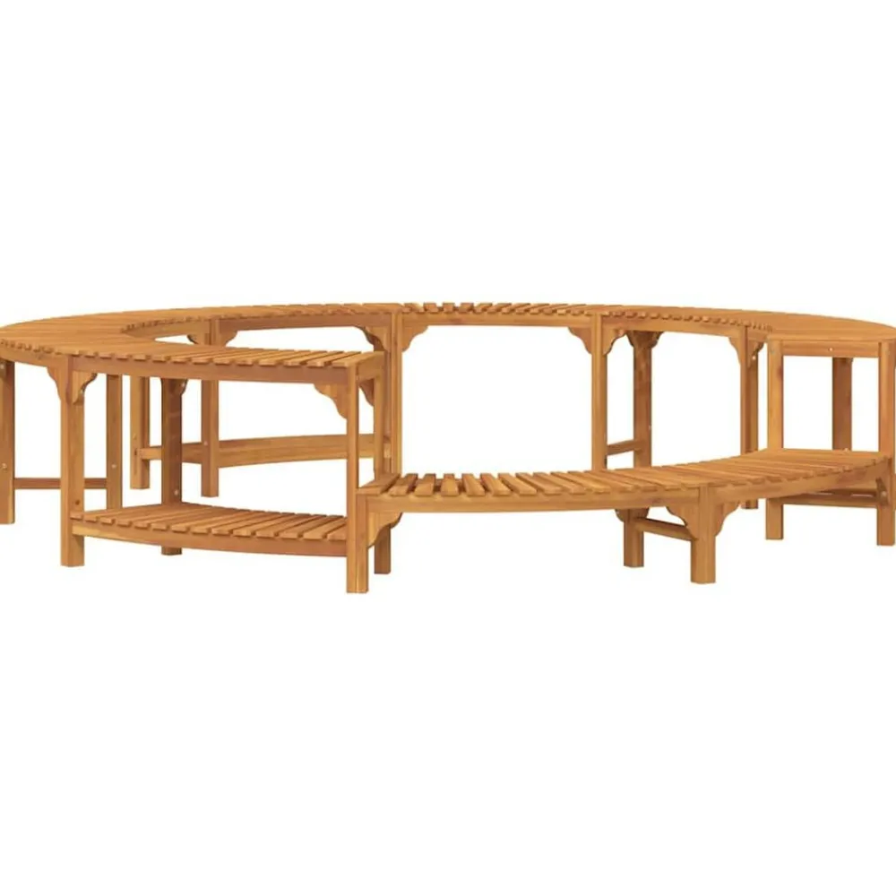 Hot Tub Omgeving Bruin Ø255 x 55,5 cm Massief Acaciahout>vidaXL
