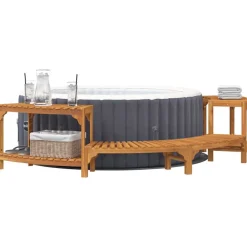 Hottub Omgeving Half-Rond Bruin 252 x 112 x 55,5 cm><noscript><img width=