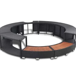 Hottub-ombouw poly rattan>vidaXL New