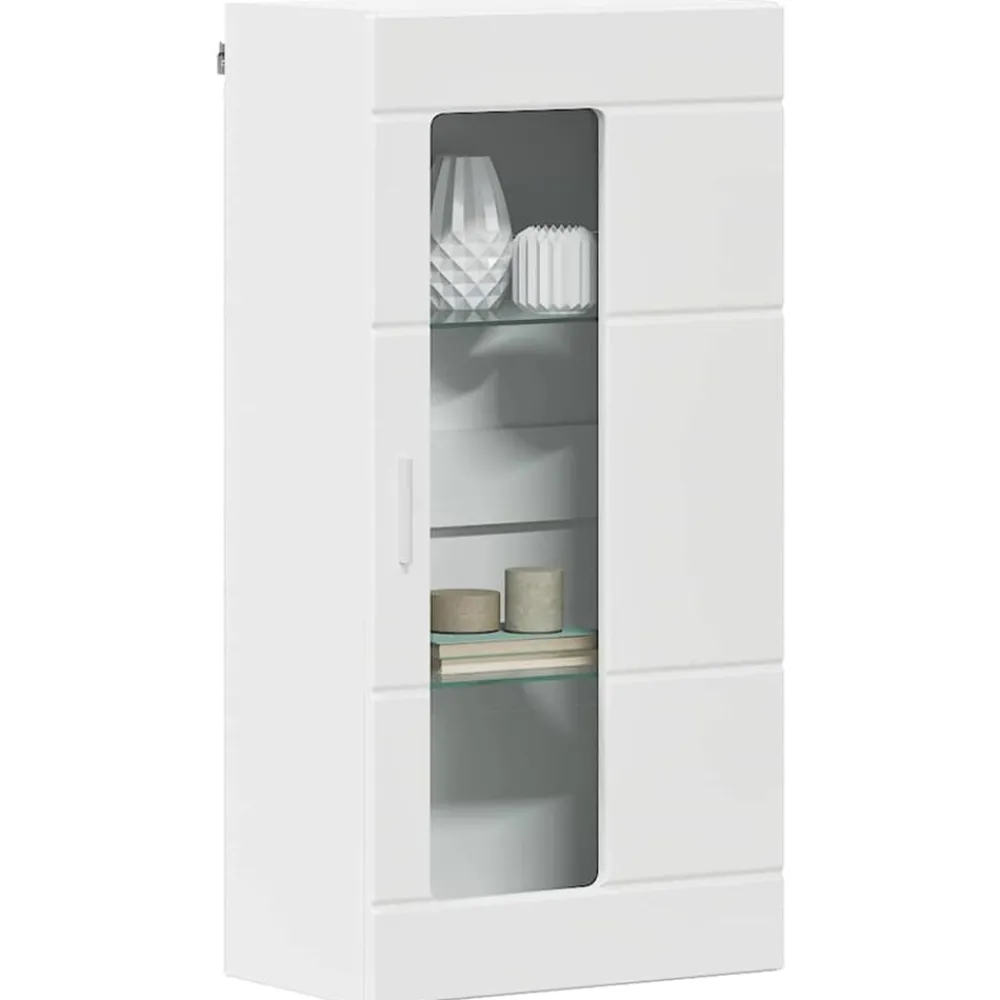 Meubelsets*vidaXL Houten Kast met opslag 50 x 29 x 100 cm Bewerkt hout Wit