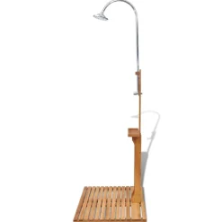 Zwembaden & Spa'S*vidaXL Houten tuindouche Bruin