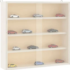Boekenkasten & Wandplanken*vidaXL Houten verzamelvitrine met deuren 40x8,5x37 cm
