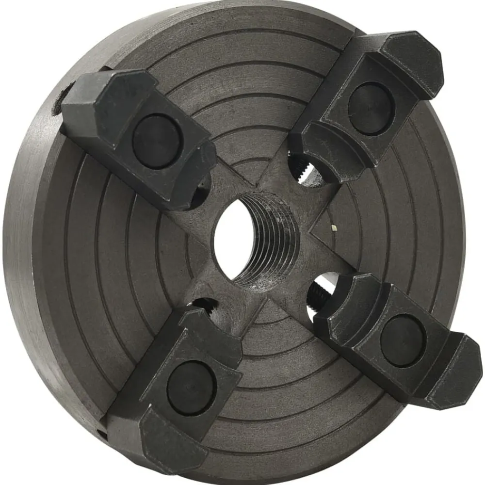 Gereedschap*vidaXL Houtklauwplaat 4 bekken M33 verbinding 150x63 mm staal zwart