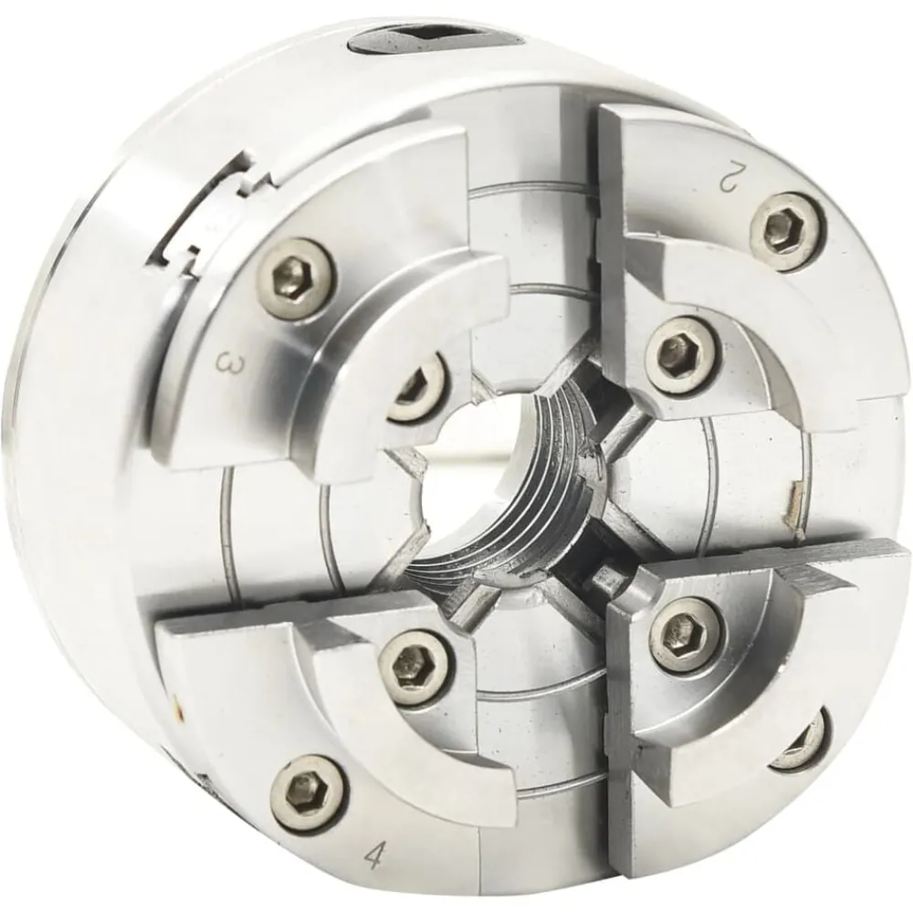 Gereedschap*vidaXL Houtklauwplaat 4 bekken M33 verbinding 96 mm staal zilverkleur