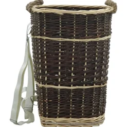 Houtmand met draagriemen 44,5x37x50 cm natuurlijk wilgenhout>vidaXL Clearance