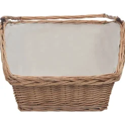 Houtkachel- & Haardaccessoires*vidaXL Houtmand met handvat 61,5x46,5x58 cm wilgenhout bruin