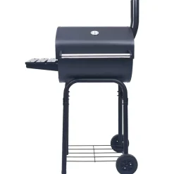 Keuken & Eetkamer*vidaXL Houtskoolbarbecue roker met onderschap zwart