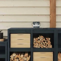 Verbruiksmaterialen Voor De Bouw*vidaXL Houtverf Grijs 2,5 L Wandprint Ijzergrey