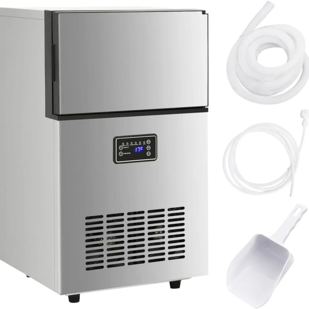 IJsblokjesmachine 45 kg / 24 u zilverkleurig>vidaXL Online