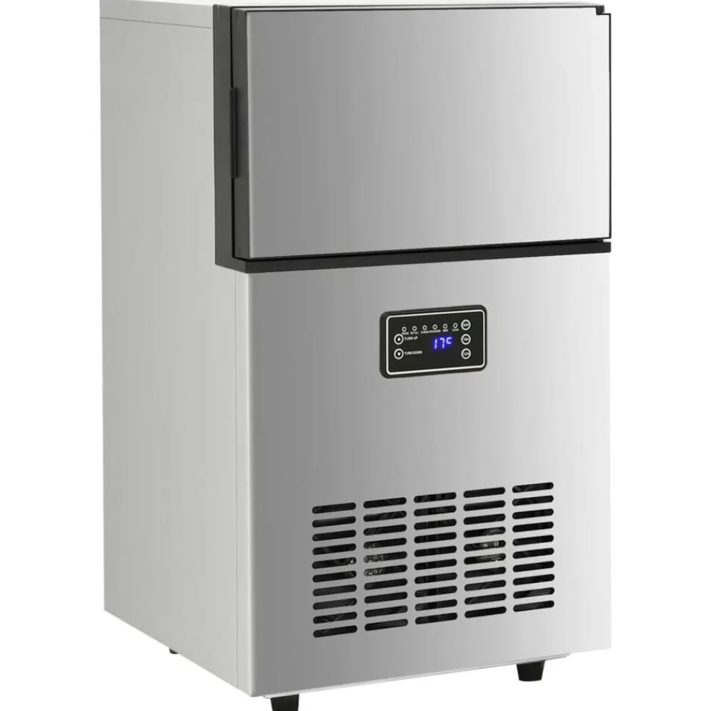 IJsblokjesmachine 45 kg / 24 u zilverkleurig>vidaXL Online