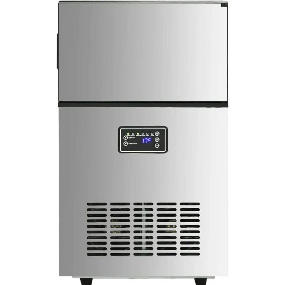 IJsblokjesmachine 45 kg / 24 u zilverkleurig>vidaXL Online