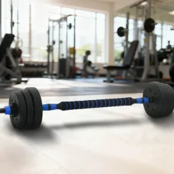 2-in-1 Halter-Barbell Set 20kg 20kg>vidaXL