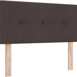 Bedden & Accessoires*vidaXL in hoogte verstelbaar hoofdbord 80 cm Stof Donkerbruin