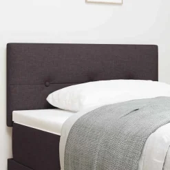 Bedden & Accessoires*vidaXL in hoogte verstelbaar hoofdbord 80 cm Stof Donkerbruin