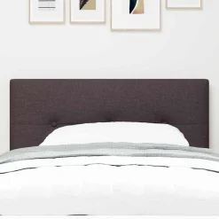 Bedden & Accessoires*vidaXL in hoogte verstelbaar hoofdbord 80 cm Stof Donkerbruin