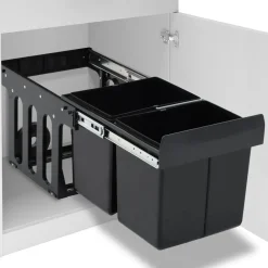 Inbouwprullenbak uittrekbaar soft-close 36 L>vidaXL Hot