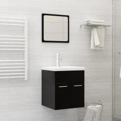 Inbouwwastafel met kraan 42x39x18 cm keramiek wit>vidaXL New