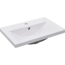 Inbouwwastafel 61x39,5x18,5 cm keramiek wit>vidaXL Clearance