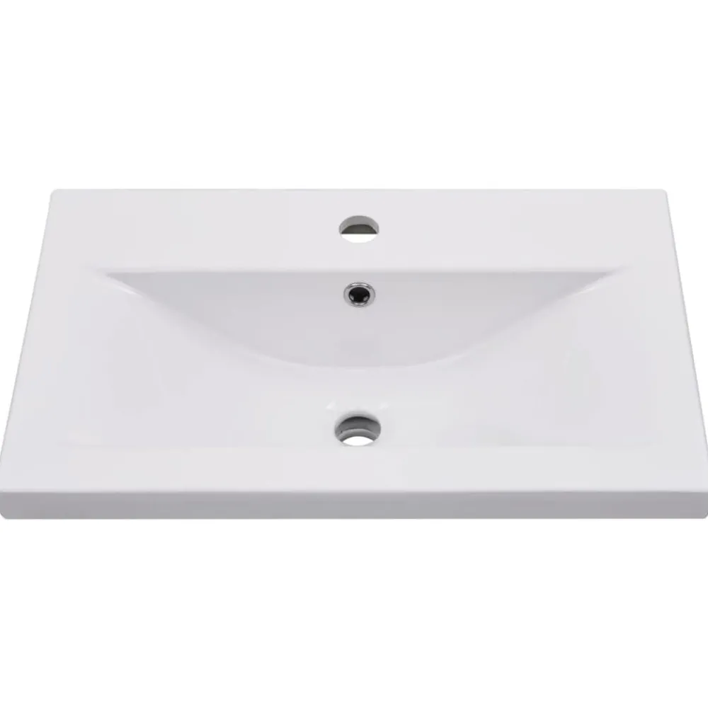Inbouwwastafel 61x39,5x18,5 cm keramiek wit>vidaXL Clearance