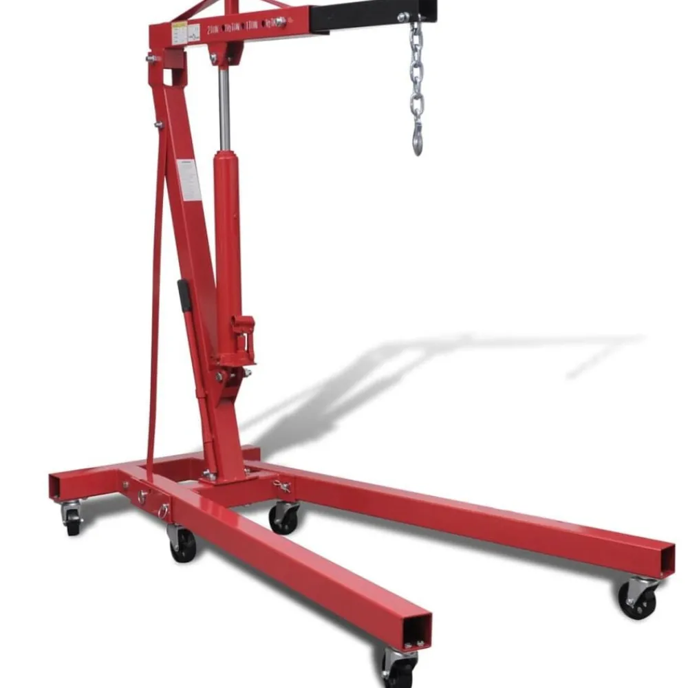 Inklapbare motorkraan 2 ton 88,2 kg>vidaXL New