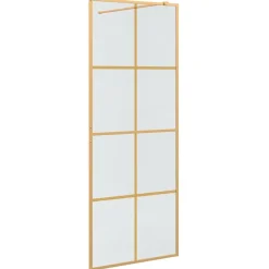 Sanitair & Loodgietersbenodigdheden*vidaXL Inloop Douche Wand 80 x 195 cm gehard glas Goud