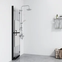 Inloopdouchewand inklapbaar 70x190 cm ESG-glas halfmat><noscript><img width=