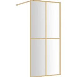 Inloopdouchewand transparant 80x195 cm ESG-glas kleurig>vidaXL New