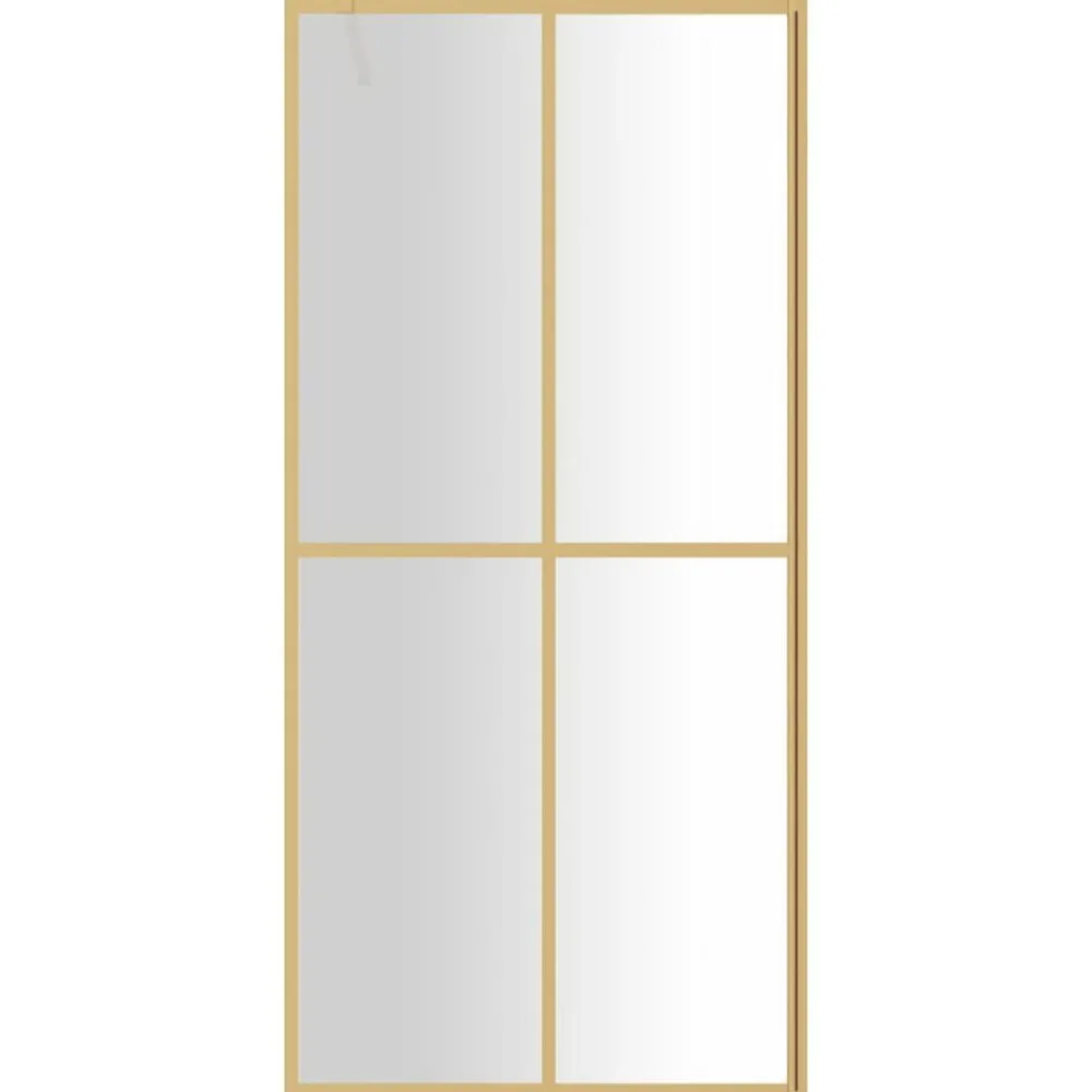 Inloopdouchewand transparant 80x195 cm ESG-glas kleurig>vidaXL New