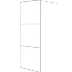 Sanitair & Loodgietersbenodigdheden*vidaXL Inloopdouchewand 80x195 cm transparant ESG-glas Wit