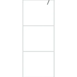 Sanitair & Loodgietersbenodigdheden*vidaXL Inloopdouchewand 80x195 cm transparant ESG-glas Wit
