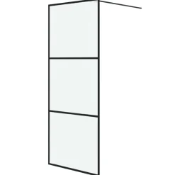 Inloopdouchewand 80x195 cm mat ESG-glas>vidaXL New