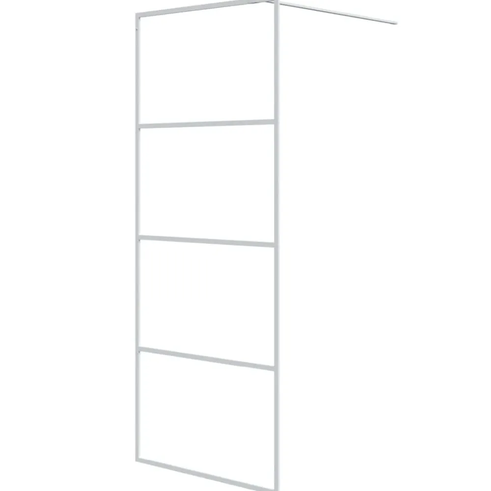 Sanitair & Loodgietersbenodigdheden*vidaXL Inloopdouchewand 80x195 cm transparant ESG-glas Wit