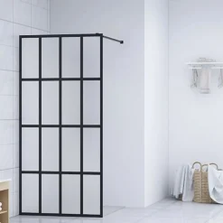 Inloopdouchewand 80x195 cm mat gehard glas>vidaXL Discount