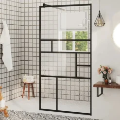 Inloopdouchewand 80x195 cm ESG-glas transparant en>vidaXL Outlet
