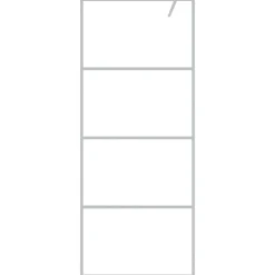 Sanitair & Loodgietersbenodigdheden*vidaXL Inloopdouchewand 80x195 cm transparant ESG-glas kleurig Zilver