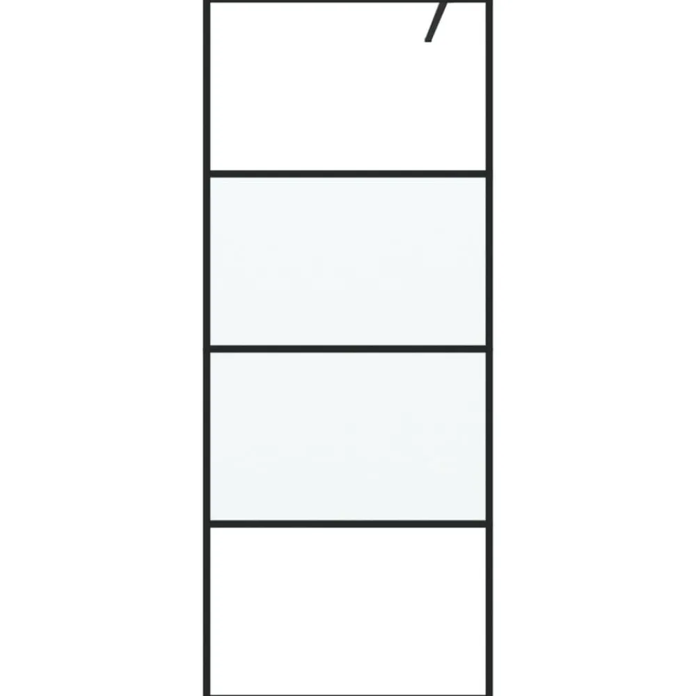 Inloopdouchewand 80x195 cm halfmat ESG-glas>vidaXL Sale