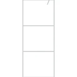 Sanitair & Loodgietersbenodigdheden*vidaXL Inloopdouchewand 80x195 cm transparant ESG-glas kleurig Zilver