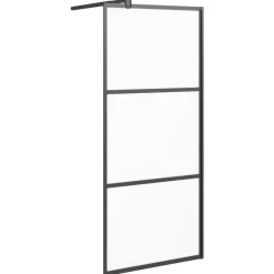 Inloopdouchewand 80x195 cm mat ESG-glas>vidaXL Clearance