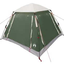 Buitensport*vidaXL Instant Tent met Regenfly voor 3 Personen met Snelle Bevrijding Groen