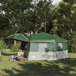 Instant tent met regenhuif voor 12 personen met snelontgrendeling>vidaXL Hot