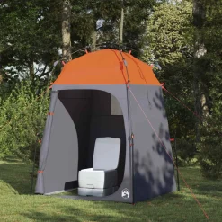 Buitensport*vidaXL Instant Tent 2-Person Quick-Release met dak Grijs en oranje