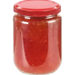 Keuken & Eetkamer*vidaXL Jampotten met rode deksels 48 st 230 ml glas Rood
